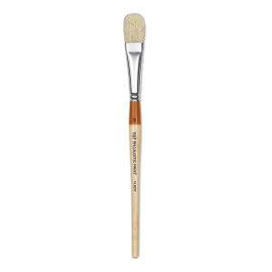 R&F Encaustic Brush - Filbert, Long Handle, Size 10