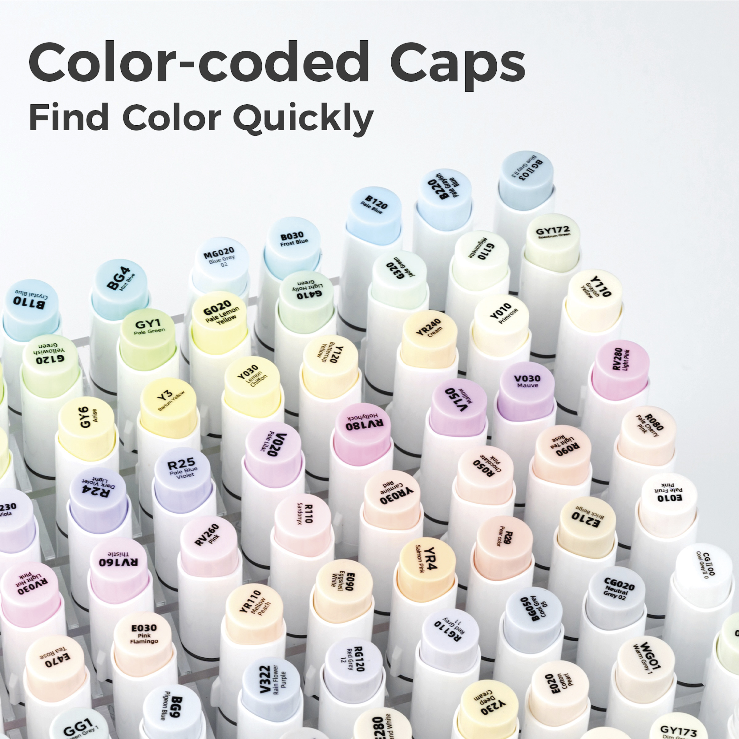 Ohuhu Honolulu Dual Tip Marker Sets - Set of 96, Sweetness