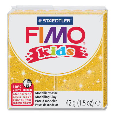 Staedtler Fimo Kids Polymer Clay - Glitter Gold, 1.5 oz