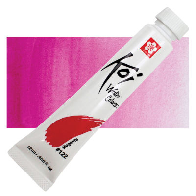 Sakura Koi Watercolor - Magenta, 12 ml, Tube with Swatch