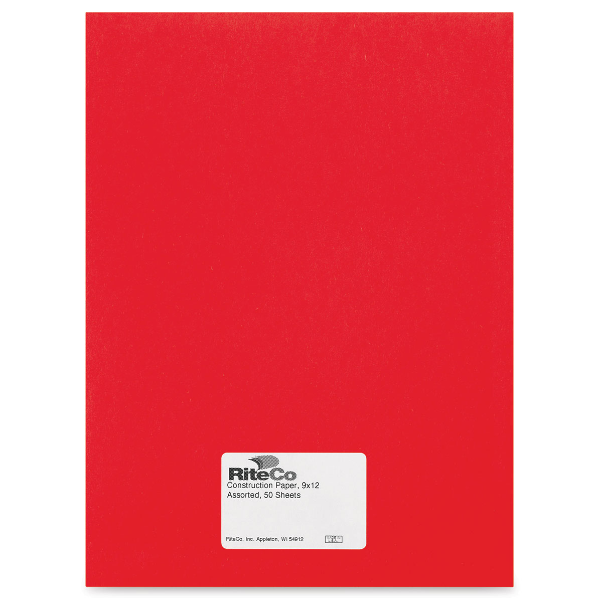 Riteco 24103 Construction Paper by Holiday Red, 9 x 12