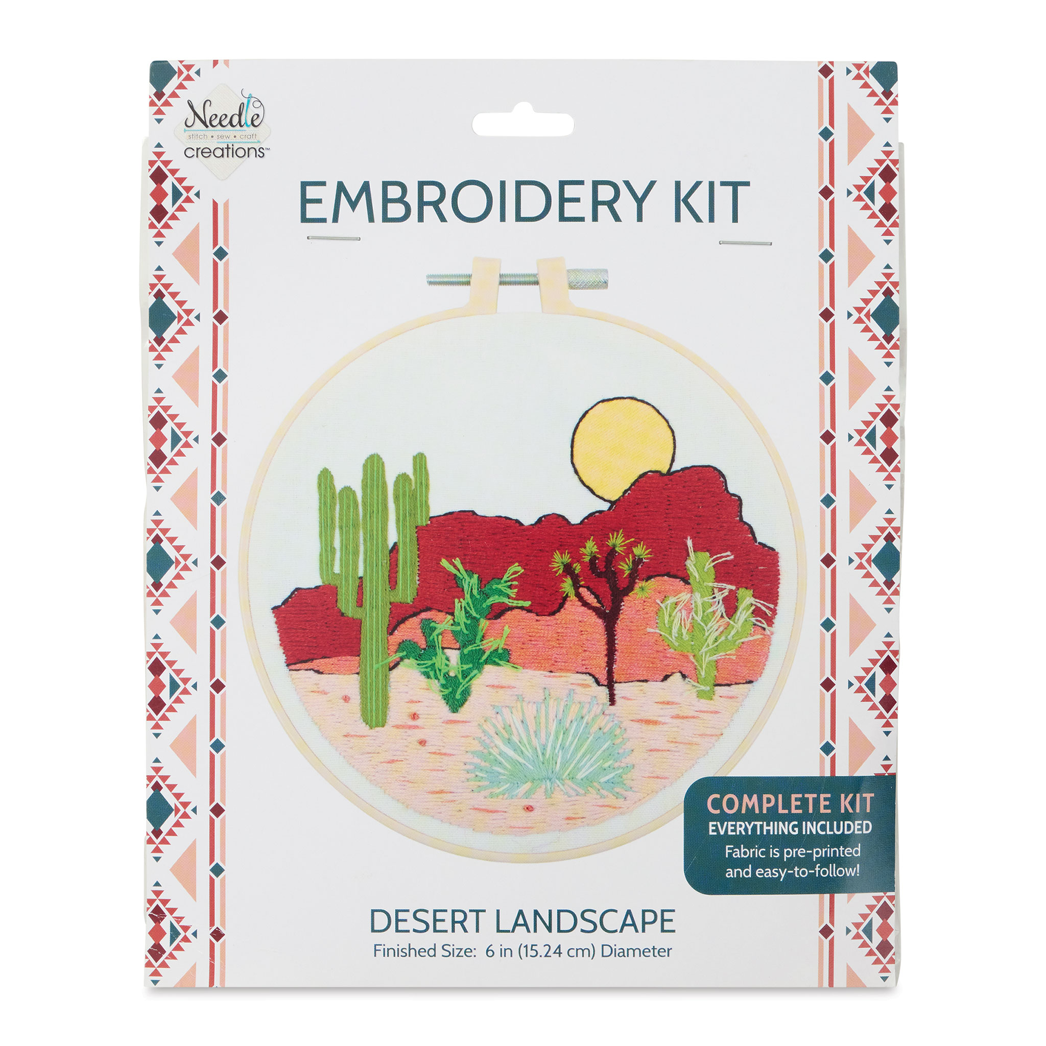 Embroidery Kit (Desert Sunrise) - The Other Cat Creations