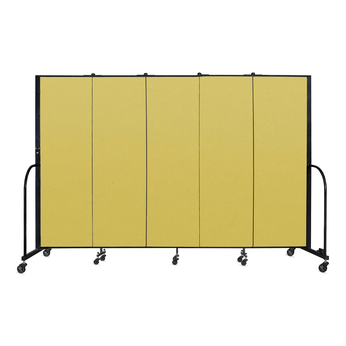 Screenflex Portable Room Dividers - 6 Ft, Yellow, 5 Panel | BLICK Art ...