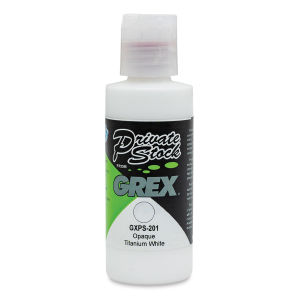 Grex Private Stock Airbrush Color - Opaque Titanium White, 2 oz