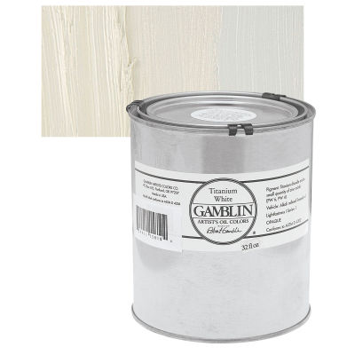 Gamblin Artist's Oil Color - Titanium White, 32 oz Can