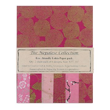 Open in modal - Nepalese Collection Lokta Paper - Front of Magenta/Pink Package