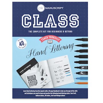 Open in modal - Manuscript Class Hand Lettering Kit (front of package)