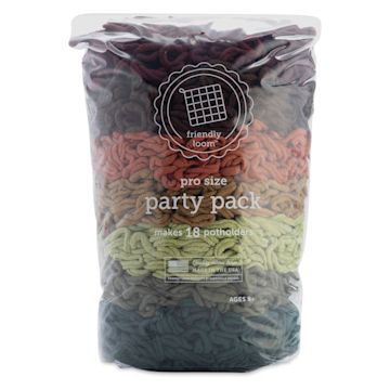 Open in modal - Friendly Loom Pro Size Cotton Loops - Earth Tones, Party Pack