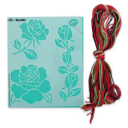 Bucilla Fashion Embroidery Template Kit - Floral