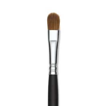 Open in modal - Old Holland Kolinsky Sable Brush - Filbert, Long Handle, Size 10 close up