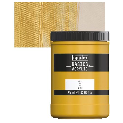 Liquitex Basics Acrylic Paint Gold 4 oz