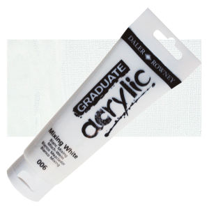 Daler-Rowney Graduate Acrylics - Mixing White, 120 ml tube