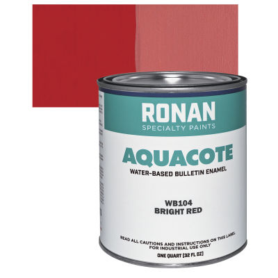 Ronan Aquacote Bulletin Enamel - Bright Red, Quart