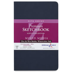 Stillman & Birn Zeta Series Softcover Sketchbooks - Front of Portrait style sketchbook with label