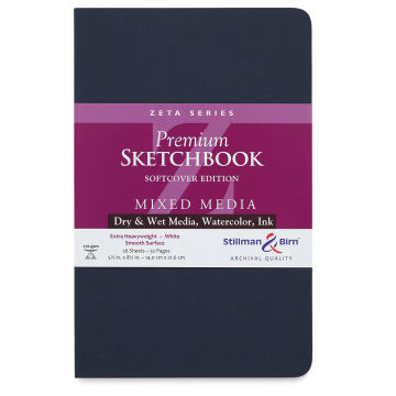 Stillman & Birn Mixed Media Sketchbook - Zeta Series (Extra Heavyweight,  Smooth Surface) - Hard Cover