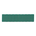 Blackwing Pencil Replacement Erasers - Teal, Pkg of 10