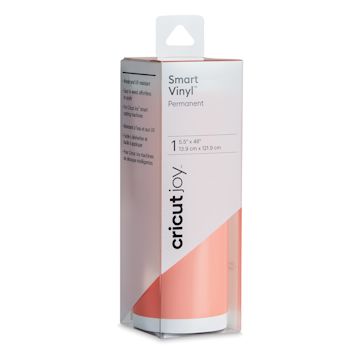 Open in modal - Cricut Joy Permanent Smart Vinyl - Coral, 5-1/2" x 48", Roll (In packaging)