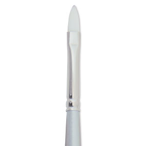 Silver Brush Silverwhite Synthetic Brush - Filbert, Short Handle, Size 6