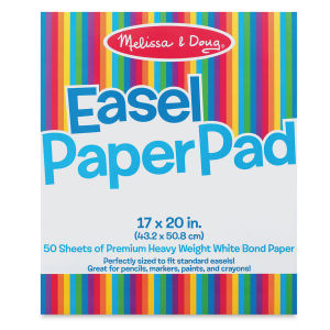 Melissa & Doug Easel Paper Pad - 17" x 20", Top-Bound, 50 Sheets