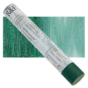 Open in modal - R&F Pigment Stick - Viridian, 38 ml stick and swatch