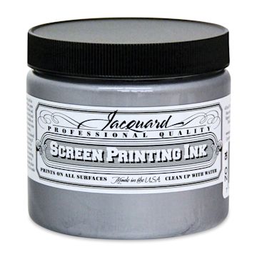 Open in modal - Jacquard Screen Printing Ink - Silver (Metallic), 16 oz
