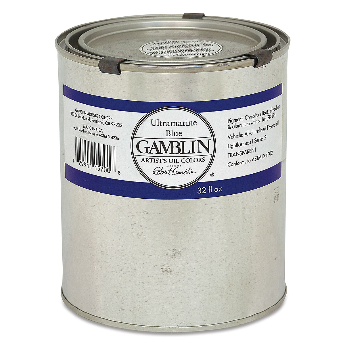 Gamblin artists grade ultramarine Blue 32oz (729911157008)
