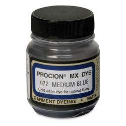 Jacquard Procion MX Fiber Reactive Cold Water Dye - Medium Blue, 2/3 oz jar