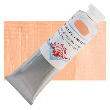 Open in modal - Old Holland New Masters Classic Acrylic Paint - Brilliant Yellow Reddish and swatch