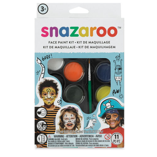 Snazaroo Face Paints - Adventure Face Paint Kit, Set of of 8
