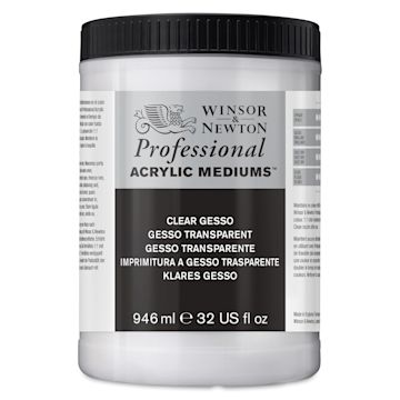 Open in modal - Winsor & Newton Acrylic Gesso - 946 ml, Clear
