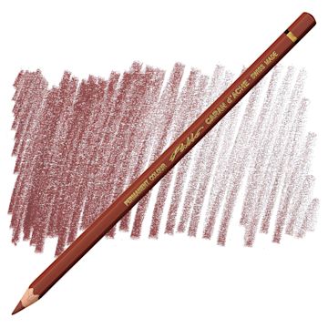 Open in modal - Caran d'Ache Pablo Colored Pencil - Burnt Sienna pencil and swatch