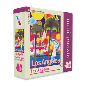 Mini Travel Poster 100 Piece Puzzle - Los Angeles (box)