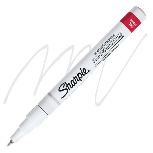 Sharpie Oil Based Paint Marker Extra Fine Point White Barrel White