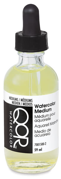 QoR Watercolor Mediums - Front of bottle of Watercolor Medium