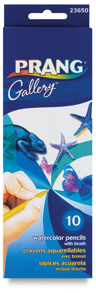 Open in modal - Prang Watercolor Pencils - Front of package of Set of 10 pencils