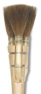 Luco Triple Squirrel Square Brushes