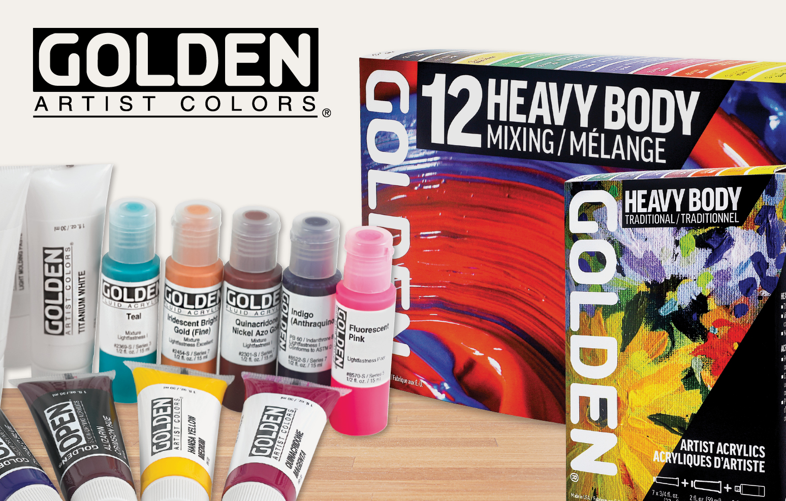 12 online golden acrylic paints