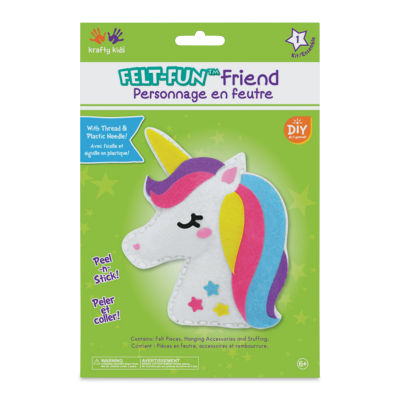 Krafty Kids Unicorn Felt-Fun Friend Craft Kit (Front of packaging)