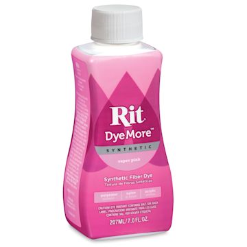 Open in modal - Rit DyeMore Synthetic Fiber Dye - Super Pink, 7 oz, front of the bottle