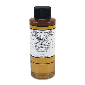 M. Graham Walnut Alkyd Medium - Walnut Alkyd Medium, 4 oz bottle