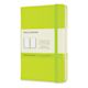 Moleskine Classic Hardcover Notebook - Angled view of Lemon Green Notebook, closed