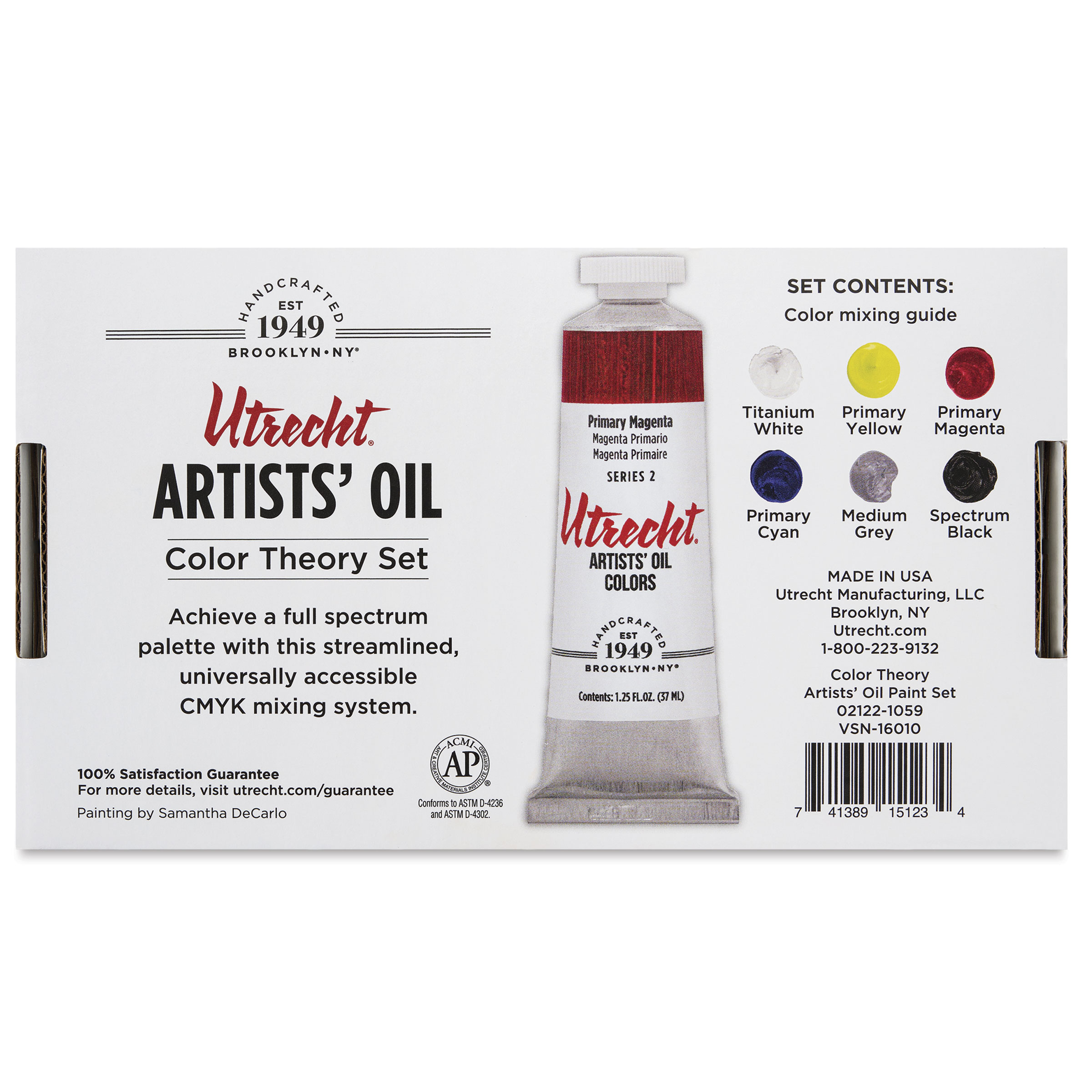 Utrecht Artists' Oil Paint Set - Color Theory, Set of 6 | Utrecht