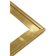 Blick Simplon Econo Wood Frame - 6" x 6" x 3/8", Gold Leaf/Black