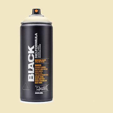 Open in modal - Montana Black Spray Paint - Ivory, 400 ml can with swatch