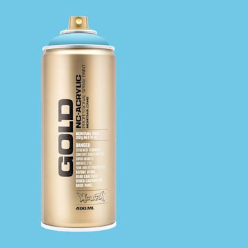 Open in modal - Montana Gold Acrylic Professional Spray Paint - Baby Blue, 400 ml (Spray can with color swatch)