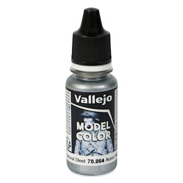 Open in modal - Vallejo Acrylic Model Color Paint - Natural Steel, 18 ml