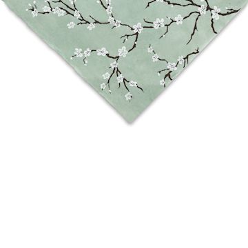 Open in modal - Lokta Paper - Peach Blossom, Mint, 20'' x 30''