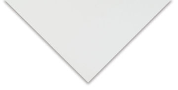 Crescent Matboard Blanks - Corner of Arctic White board to show color and texture
