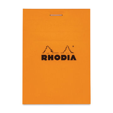 Rhodia Top-Stapled Notepad - Orange, Graph, 3" x 4"