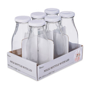 Darice Glass Milk Bottles